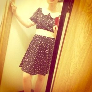 Peter Pan collar summer dress