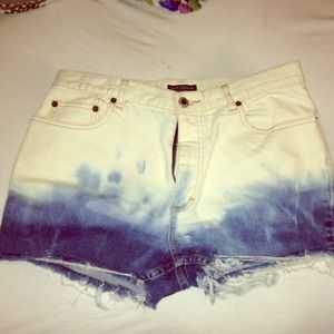 Ombré High Waste Shorts