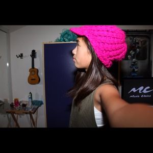 Purple Slouch Beanie