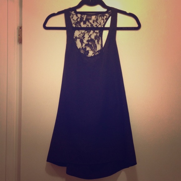 Sparkle & Fade by urban outfitters lace back shirt