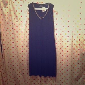 LBD with crystal neckline.