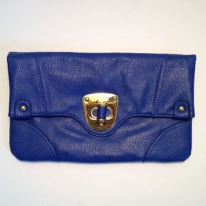 💙 Cobalt Blue leather clutch 💙