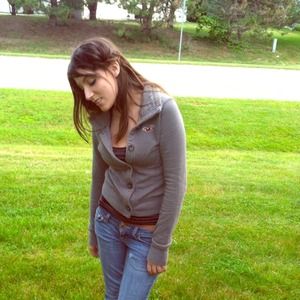 Gray Hollister Co. Button up Sweatshirt ,adorable!