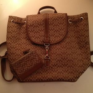 ⬇REDUCED⬇ Coach Backpack & matching wallet! NWOT