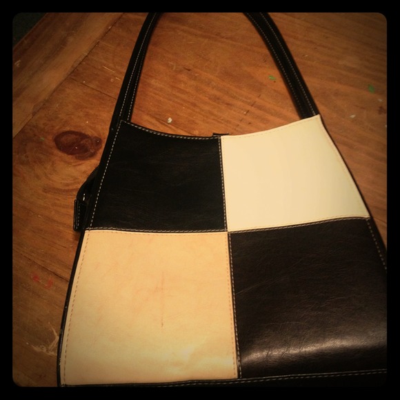 Black and white checkered Purse