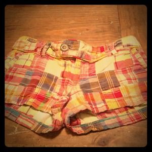 American Eagle Plaid Shorts