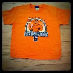 A children's small Syracuse U football t shirt.