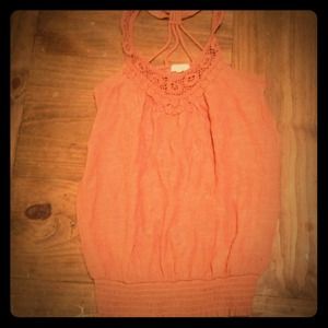 Burnt Orange Razor back Blouse