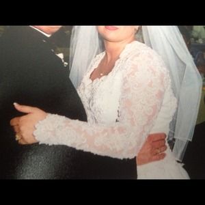 Size 12 wedding dress white
