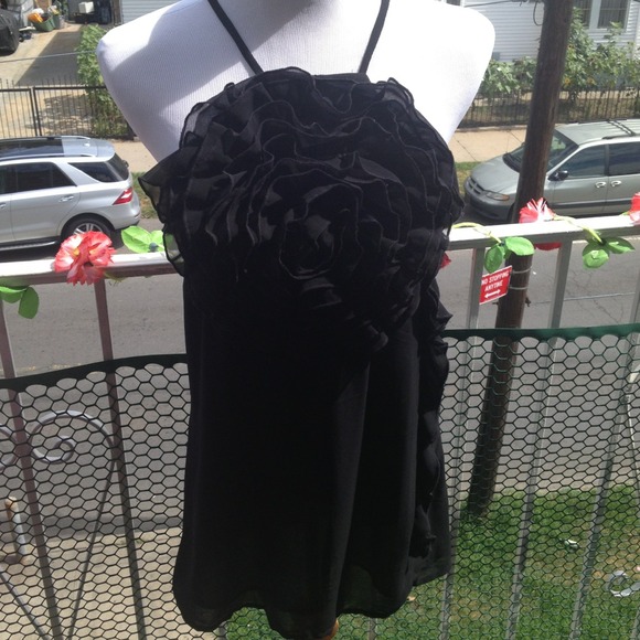 Semi sheer black  tunic. AVAILABLE UNTIL 10/31/14