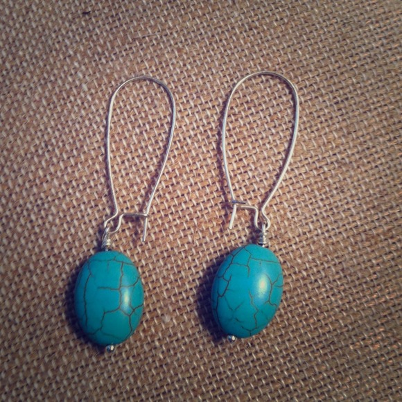 Stella & Dot Turquoise Sea Drop Earrings