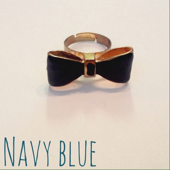 NEW black ribbon adjustable ring
