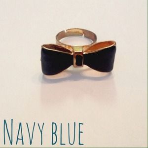 NEW black ribbon adjustable ring