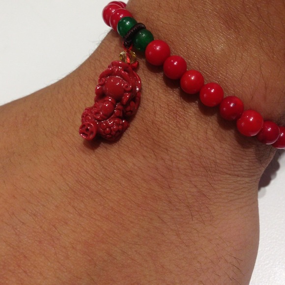 Chinese Dragon Gemstone Jade Bracelet. - Picture 4 of 4