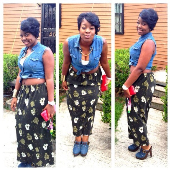 Floral skirt