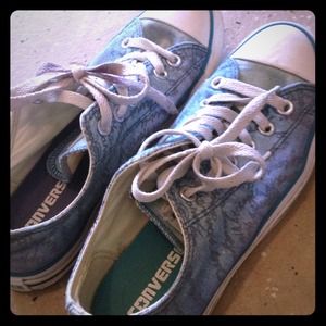 Authentic blue-green converses