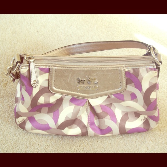 Purple Coach handbag