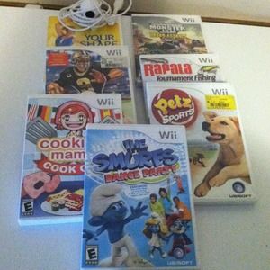 Wii game bundle includes 7 games