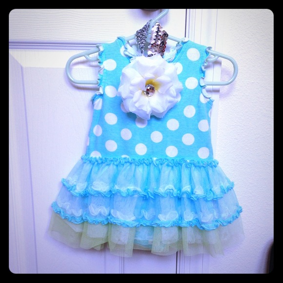 NWOT Cute Polka Baby Dress