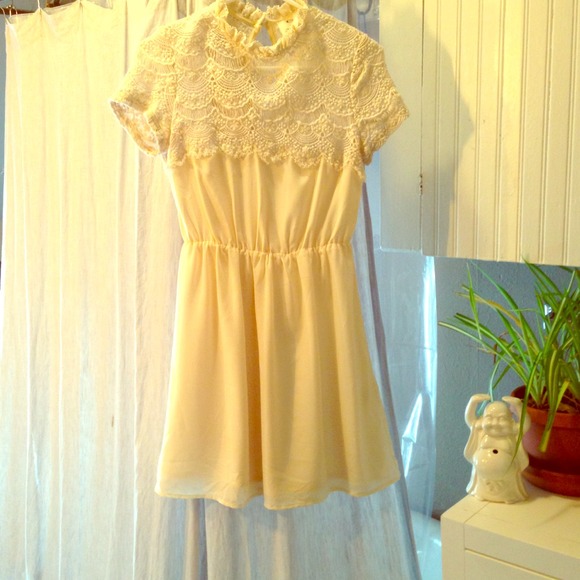 Scallop lace dress