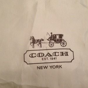 Coach dust protection silk bag.