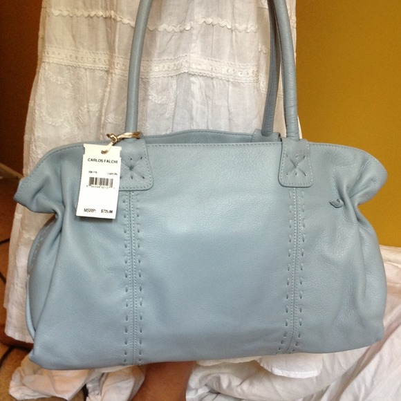 Light Blue Carlos Falchi handbag