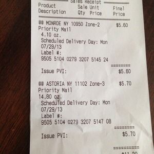 Your packages are on the way.