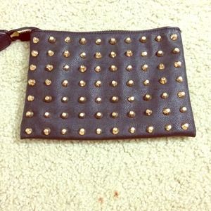 Zara studded makeup bag