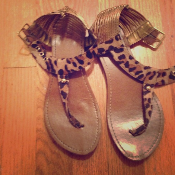 BUNDLED Animal print sandals