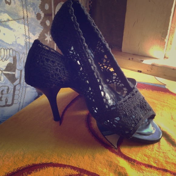 Lacey open toe heels