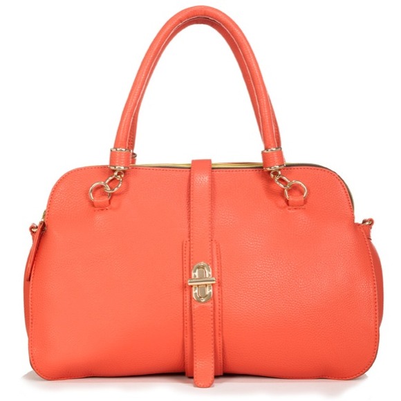 Cute handbag peach-orangish color