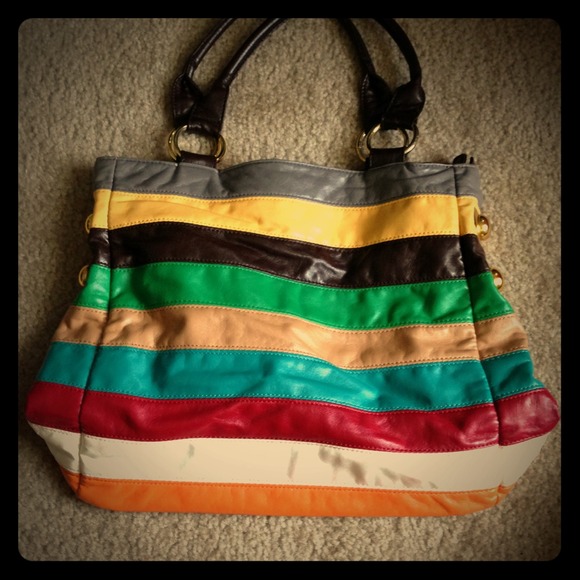 ALDO Colorful stripped handbag