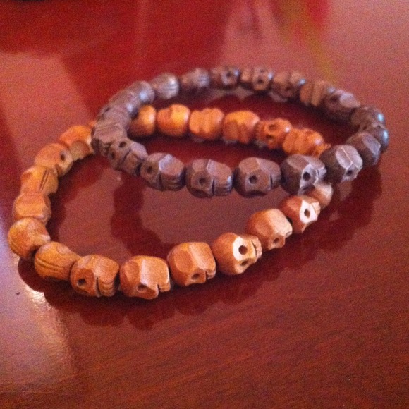 Wooden Skull Bracelets