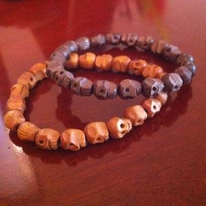 Wooden Skull Bracelets