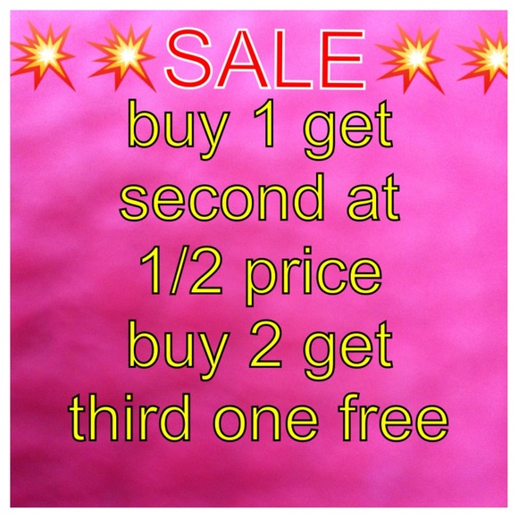 1/2 and free item must be the lower price. - Picture 1 of 1