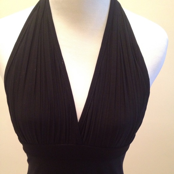 SOLD Black Halter Slip-on Dress