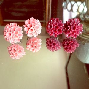 Flower earrings
