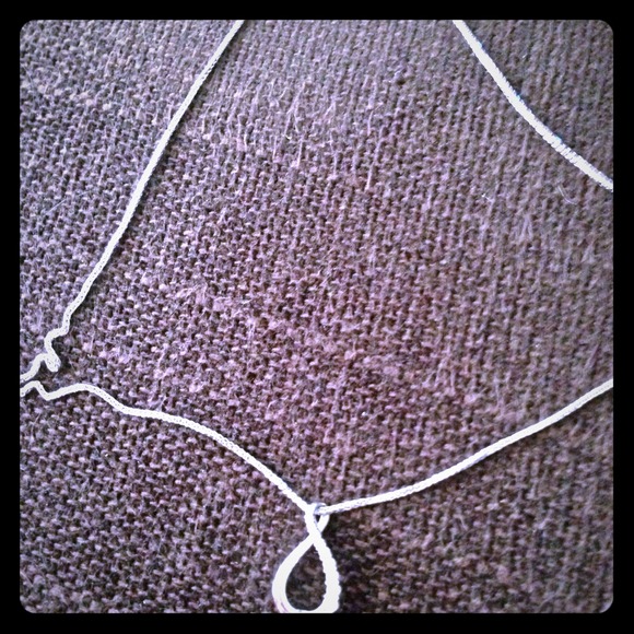Diamond necklace w white gold chain