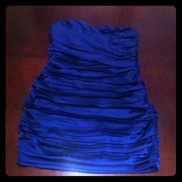Express Ruffled Blue Cocktail Dress ✨ New price! ✨