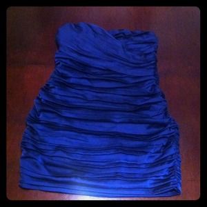 Express Ruffled Blue Cocktail Dress ✨ New price! ✨