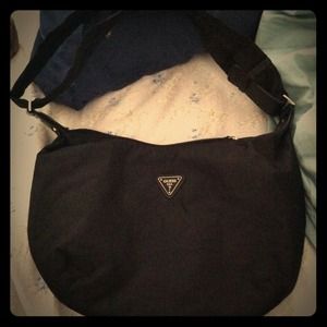 Guess black nylon handbag