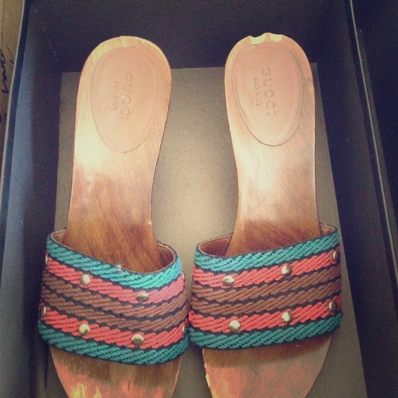 Gucci multicolored mules - Picture 1 of 3