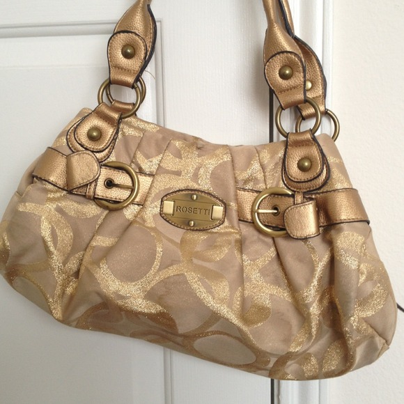 Gold rosetti handbag