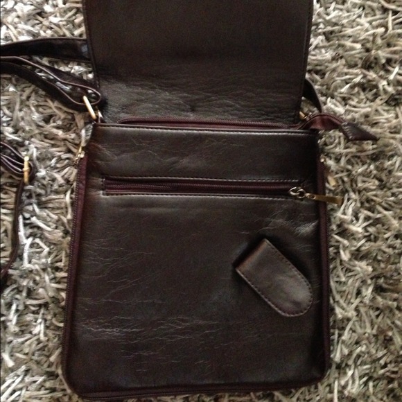 Dark brown leather bag - Picture 2 of 3