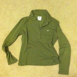 Authentic, long sleeved, Lacoste polo