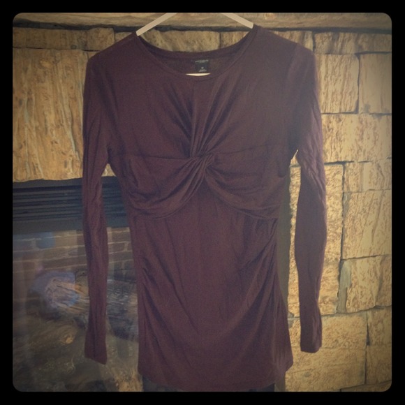 SOLD Long sleeve maroon top