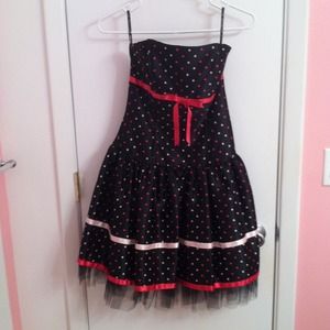 Polka Dot Jessica McClintock Dress
