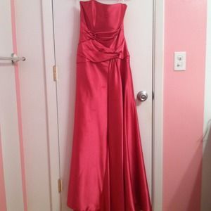 Hot Pink Long Jessica McClintock Dress