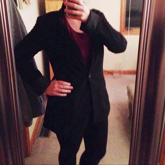 SOLD Black Cotton Blazer