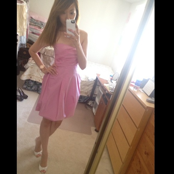 🔴SOLD🔴NEW! Zara Pink Strapless Dress